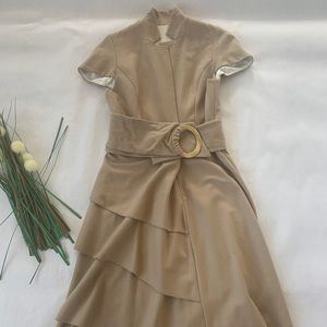 Khaki Wool Dress